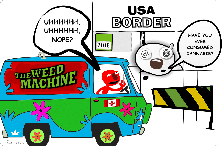Trouble at the USA Border for Admitting That you Smoke Weed