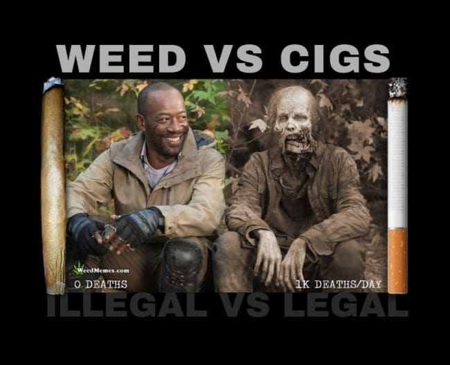 Weed Memes, Weed vs Cigs