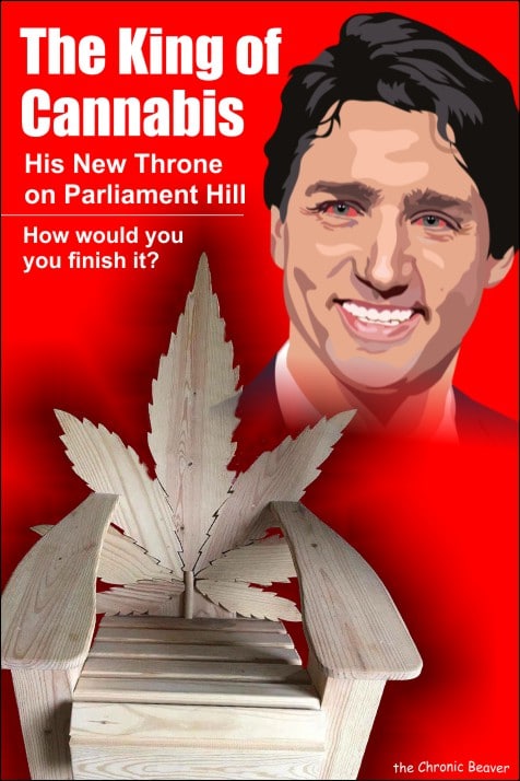 justin-trudeau-king-of-cannabis-new-throne -weed-meme