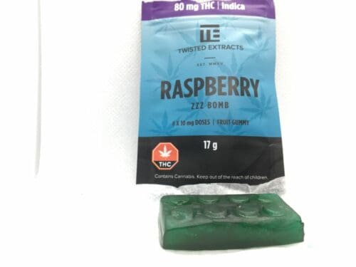 EGM-Twisted-Extracts-Edibles-Review-Raspberry-Bomb-Gummy