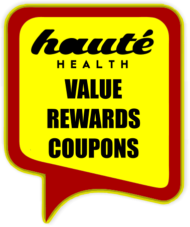 Haute Health icon for rewards, value, and coupon codes
