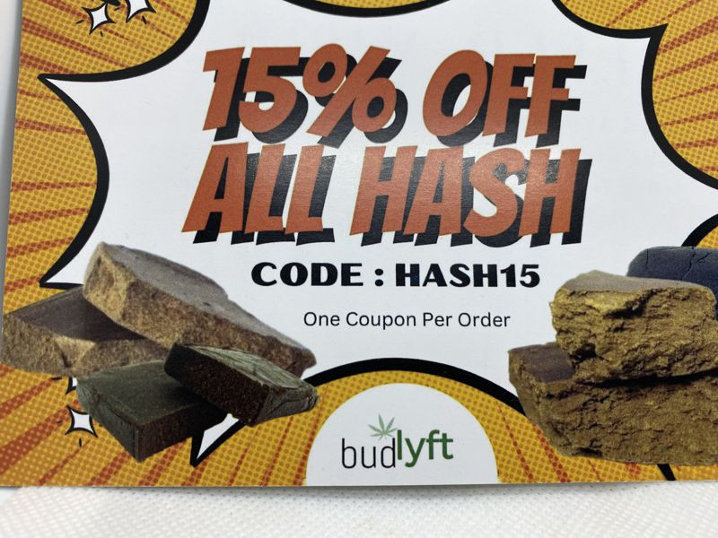 Budlyft coupon code for 15% off hash