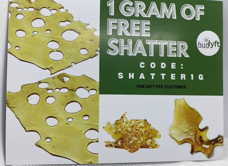 Budlyft Free Shatter Coupon Code